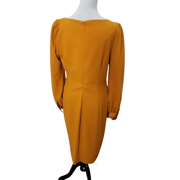 NWT Calvin Klein Amber Long Sleeve Retro 1970s Style Size 10 - Picture 4 of 9